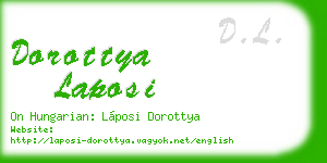 dorottya laposi business card
