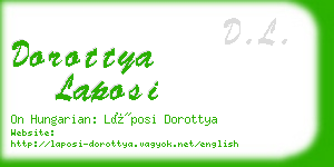 dorottya laposi business card